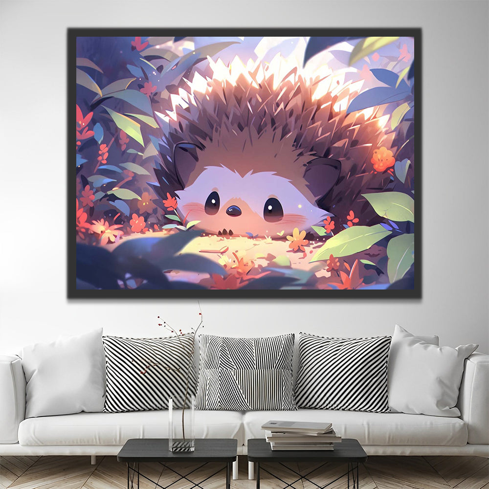 Cartoon Hedgehog Paint by Numbers