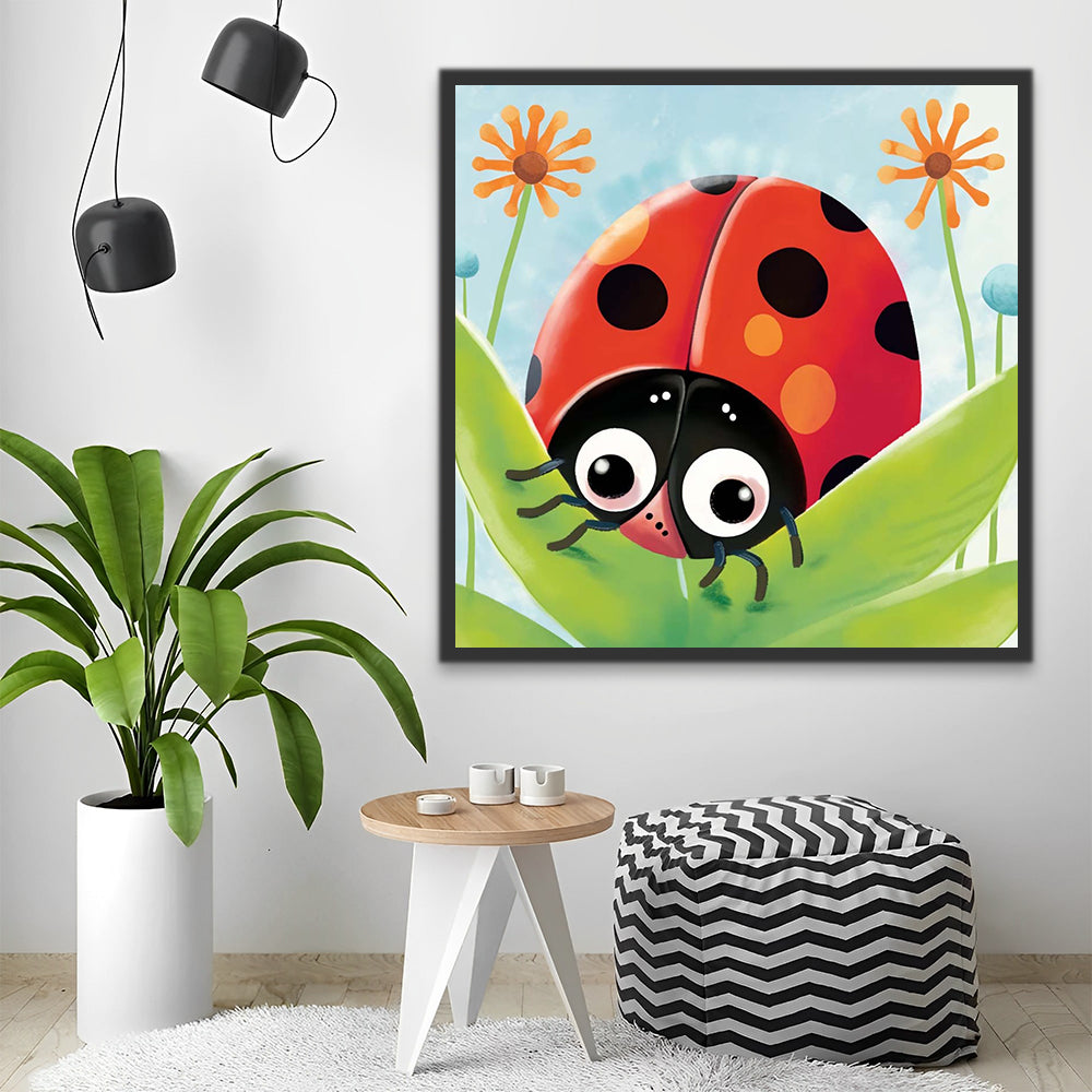 Cartoon Ladybug Paint by Numbers for Kids