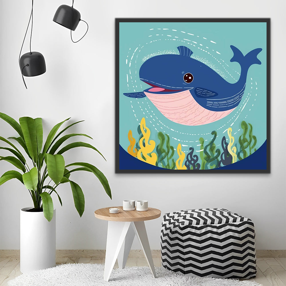 Cartoon Shark Paint by Numbers for Kids