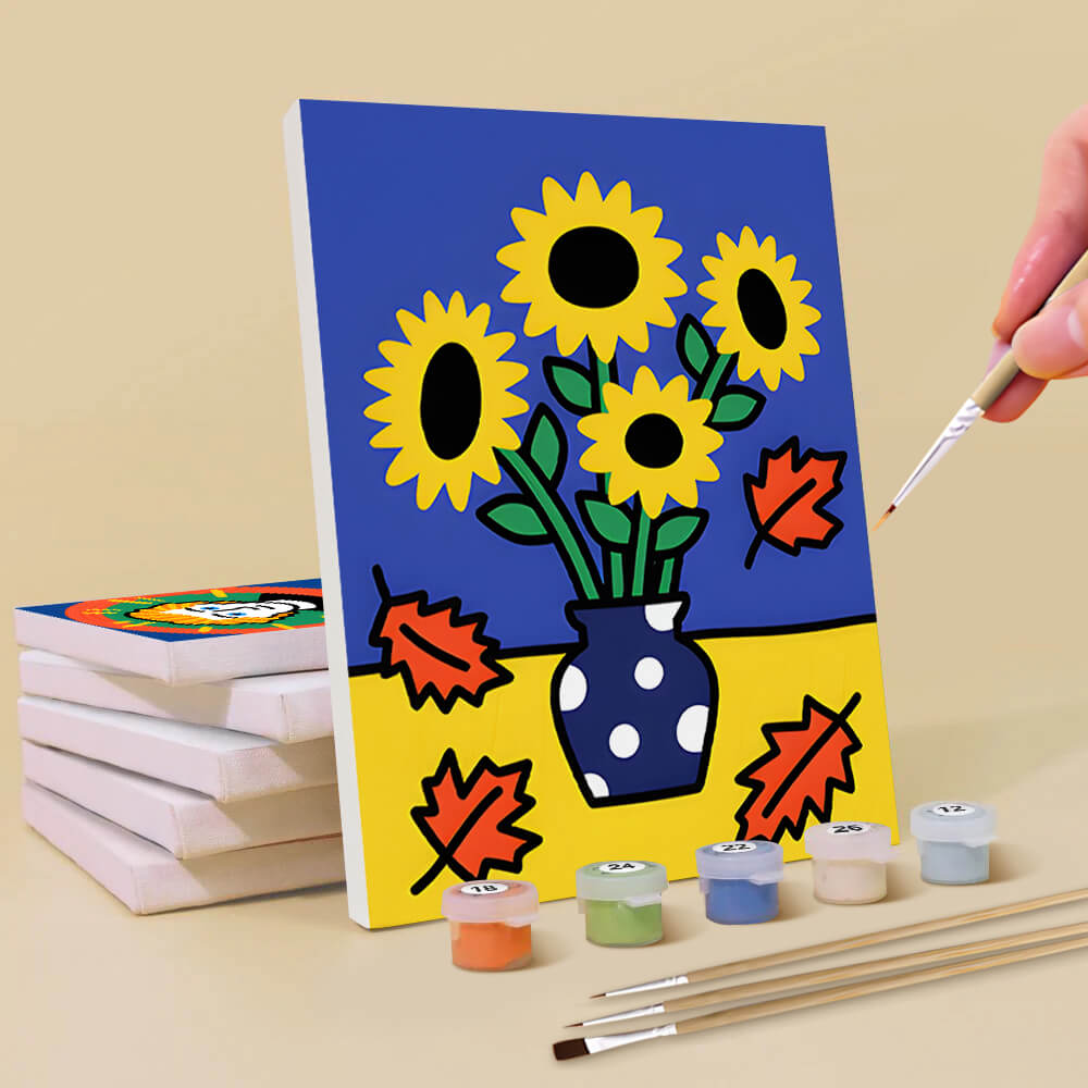 Cartoon Version of Van Gogh's Paintings 6 Pieces Mini Paint by Numbers