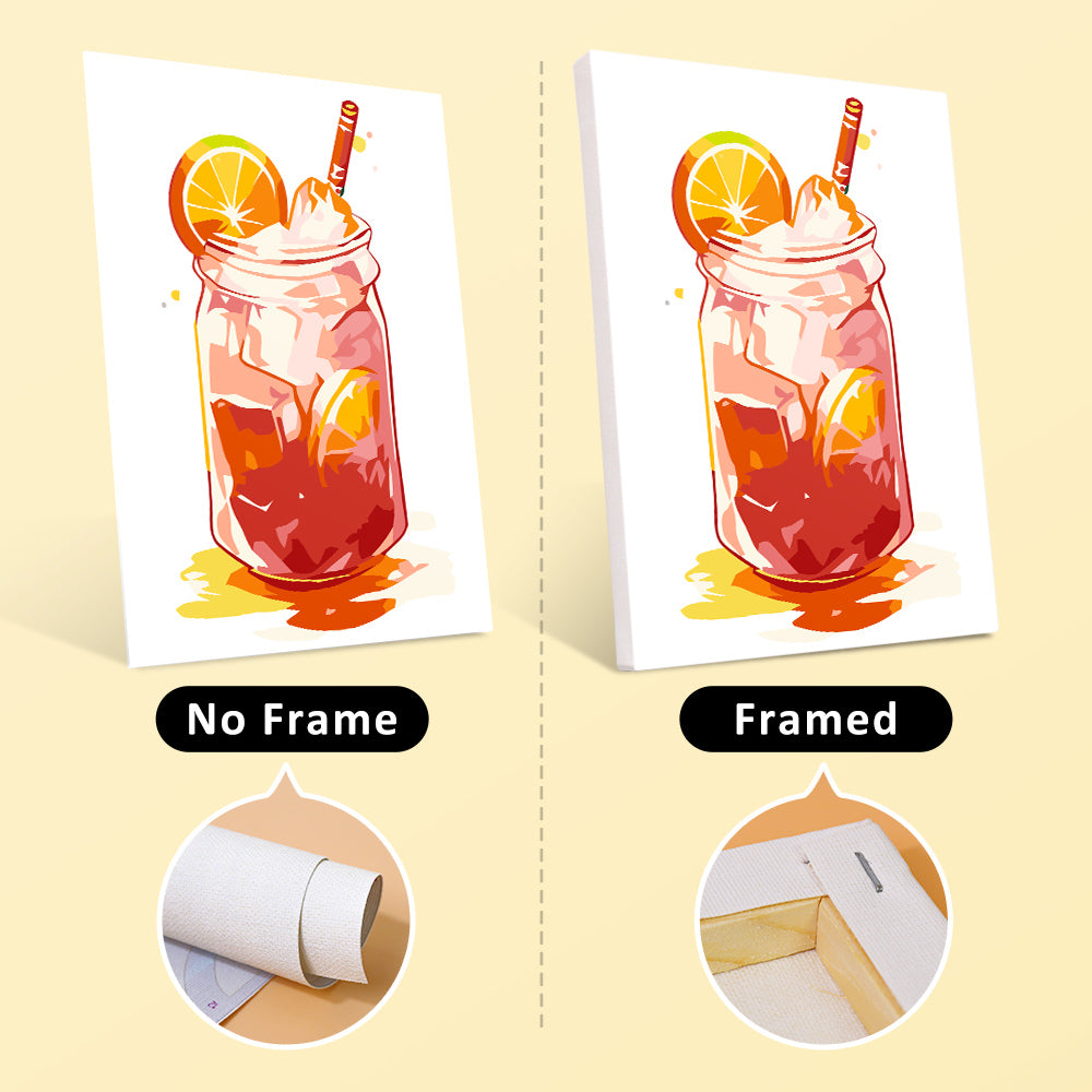 Chilled Canned Juice 6 Pieces Mini Paint by Numbers