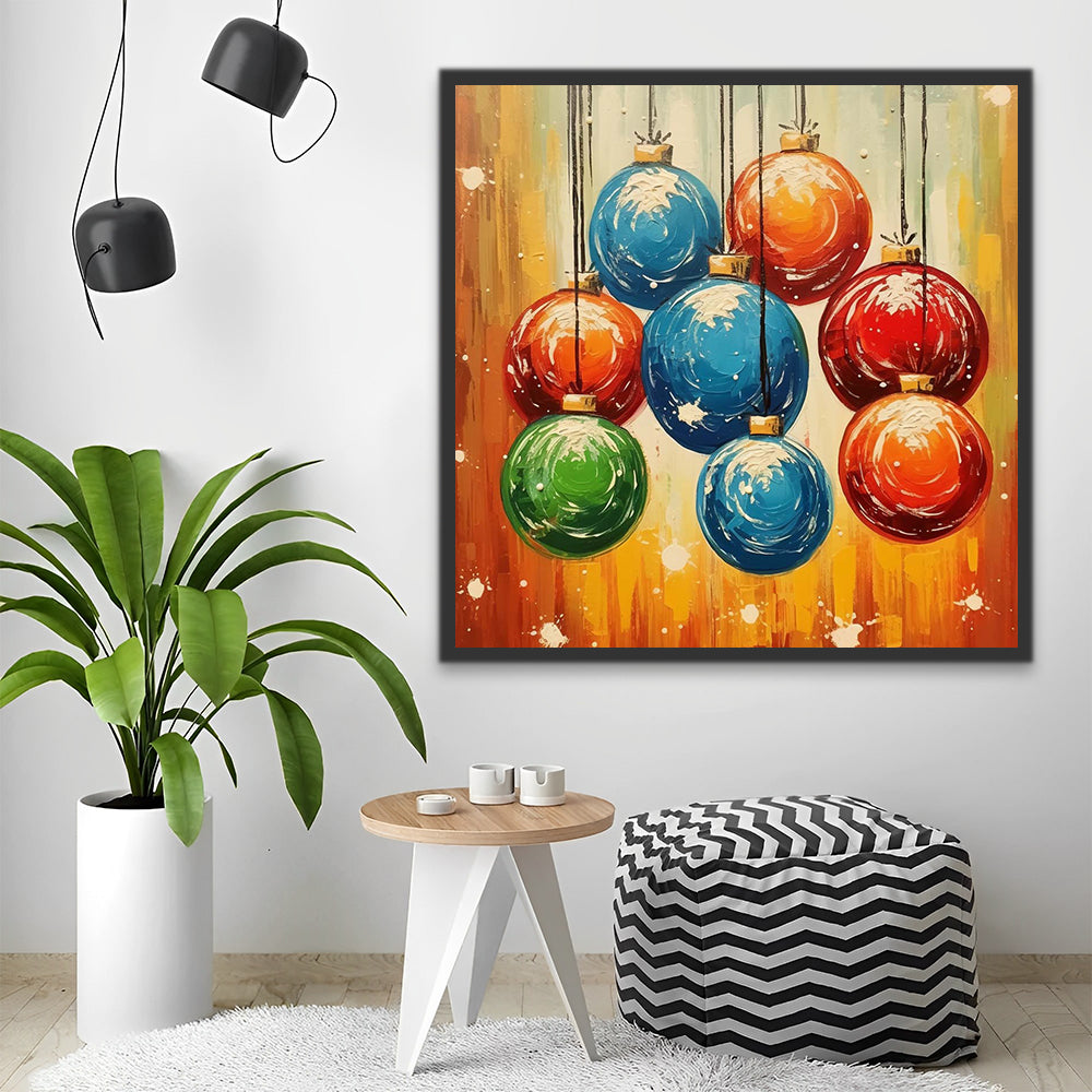 Christmas Decorative Balls Paint by Numbers