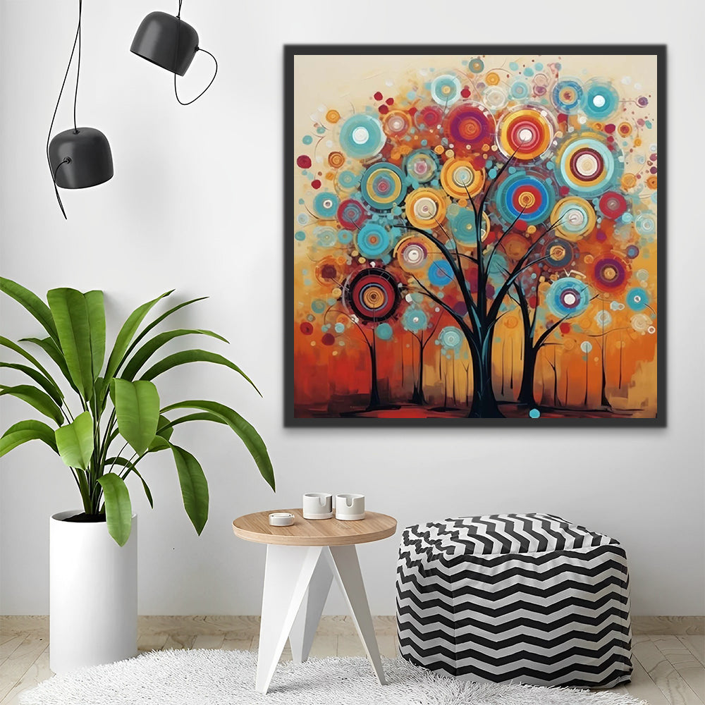 Circle Tree Paint by Numbers