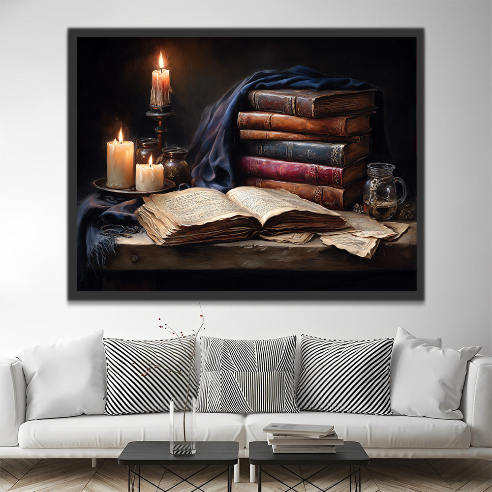 Classic Books by Candlelight Paint by Numbers