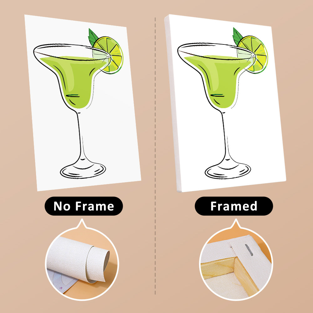 Cocktails of Different Flavors 6 Pieces Mini Paint by Numbers