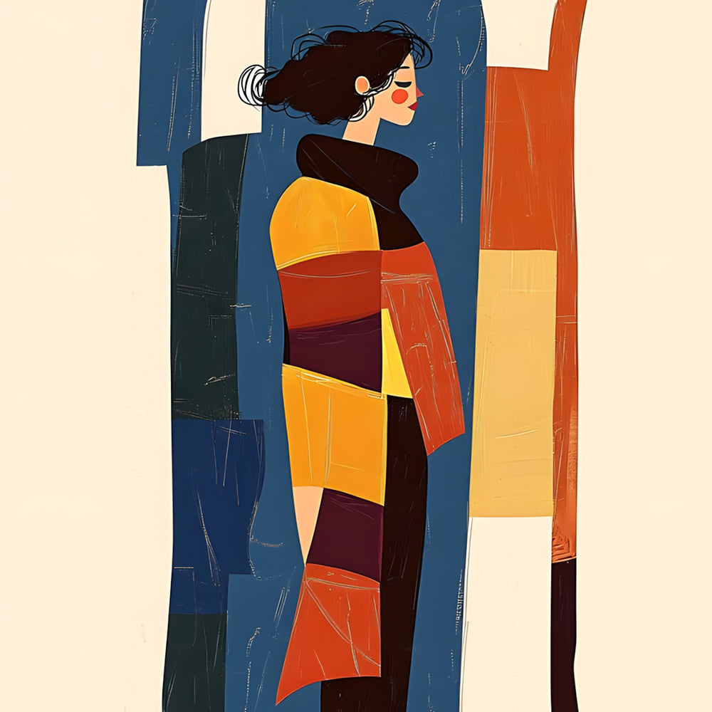 Color Abstract Woman Paint by Numbers