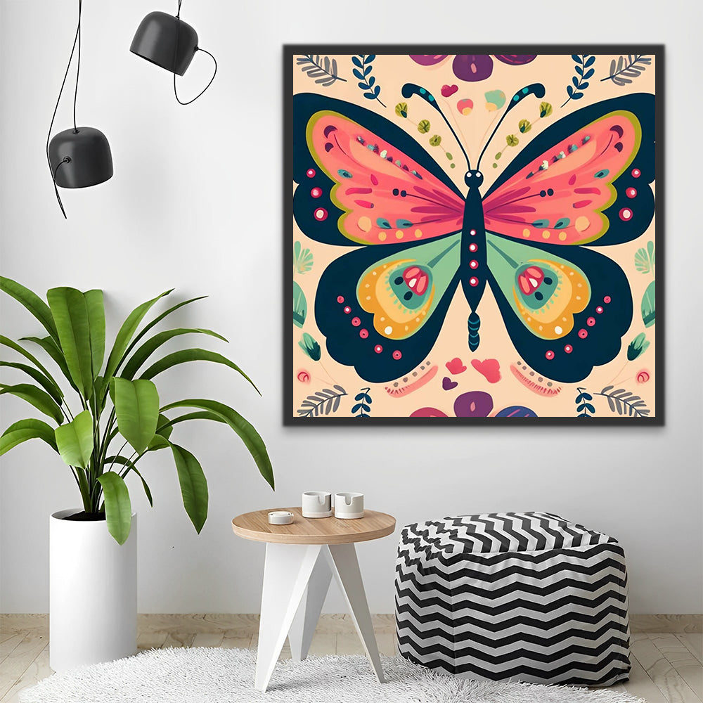 Colorful Butterfly Paint by Numbers