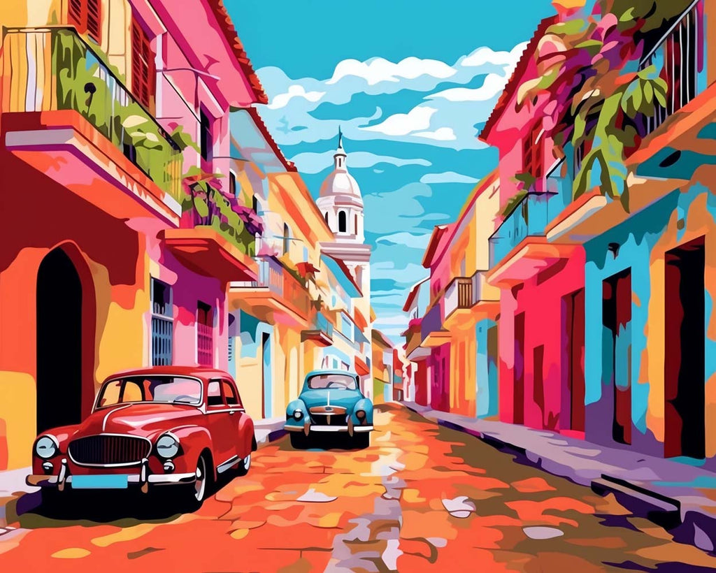 Colorful City Paint by Numbers