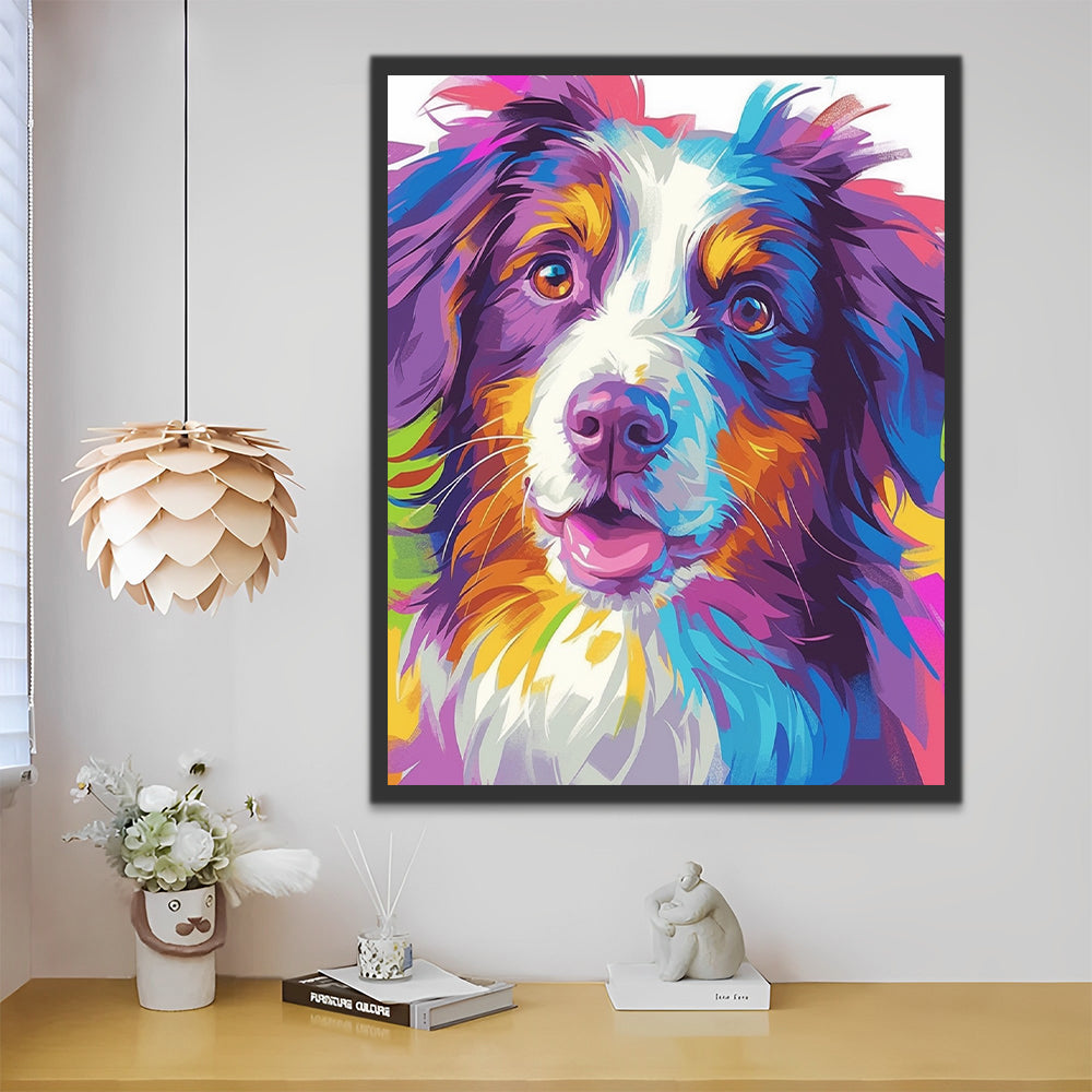 Colorful Dog Paint by Numbers