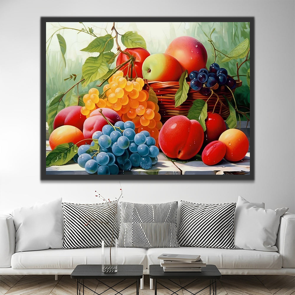 Colorful Fruits Paint by Numbers