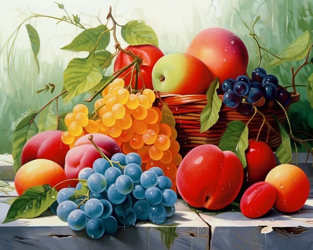 Colorful Fruits Paint by Numbers