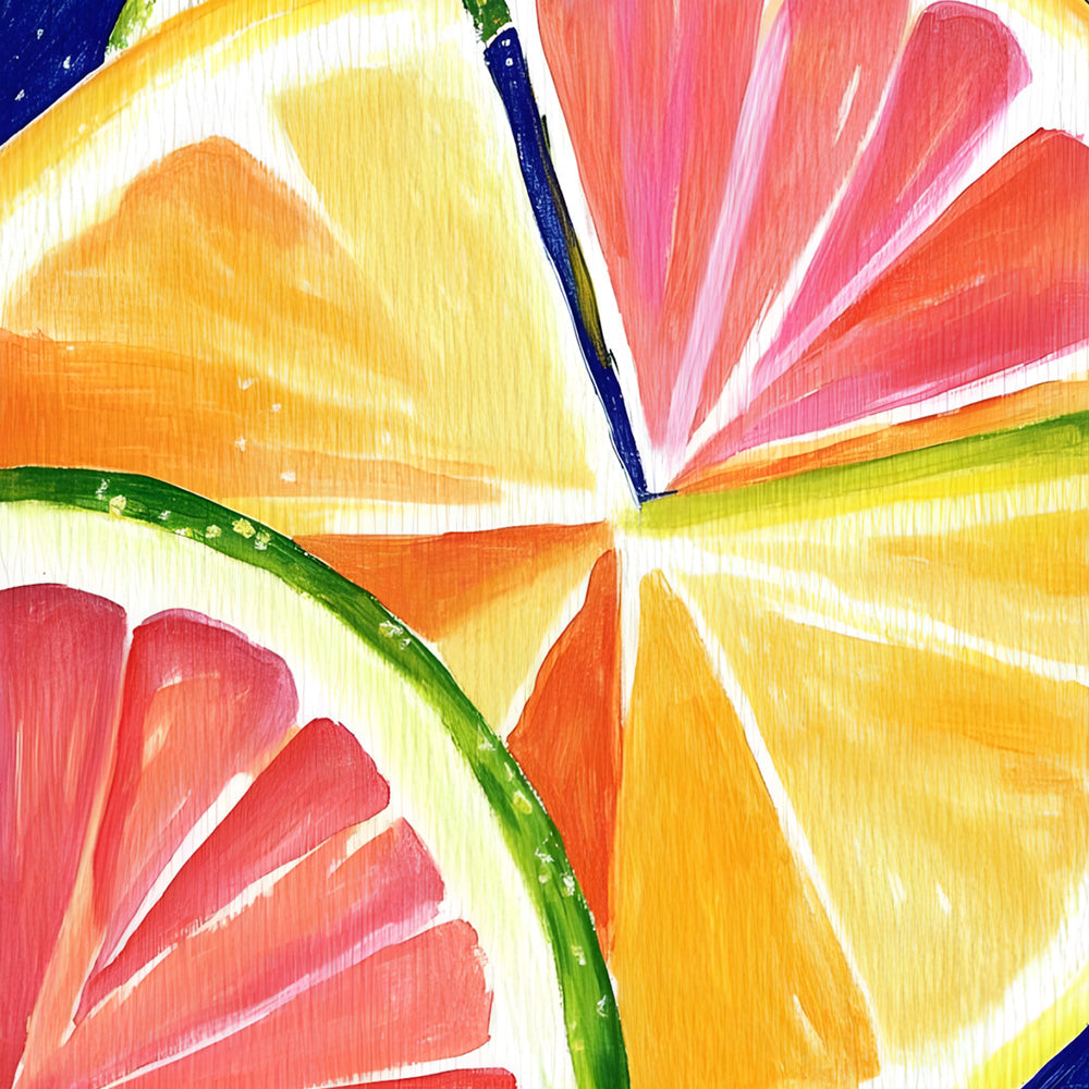 Colorful Lemon Slices Paint by Numbers