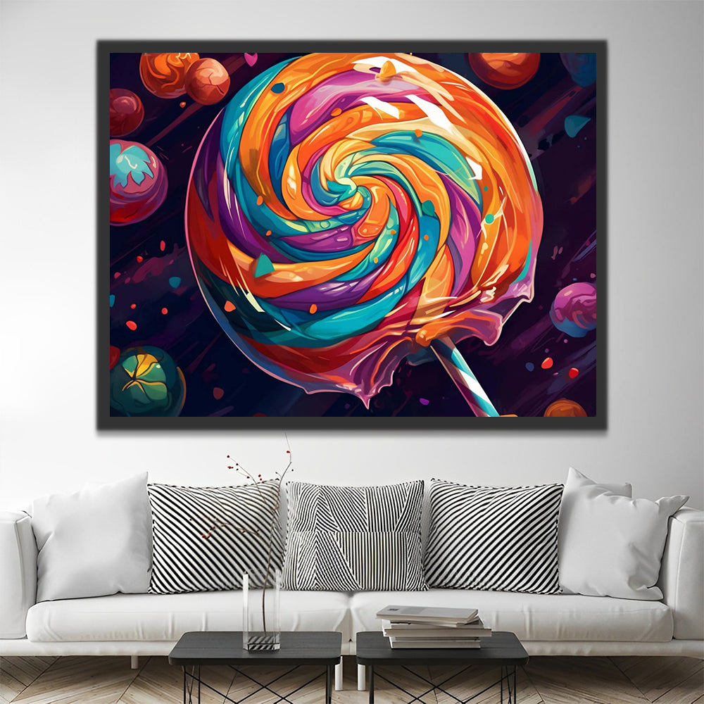 Colorful Lollipop Paint by Numbers