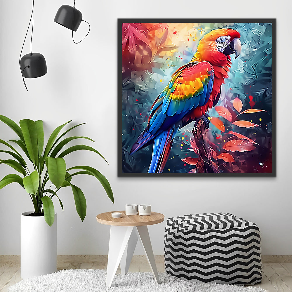 Colorful Parrot Paint by Numbers