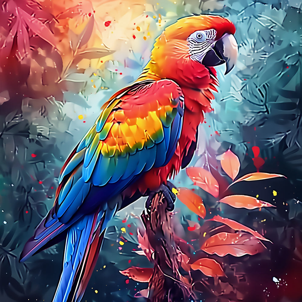 Colorful Parrot Paint by Numbers