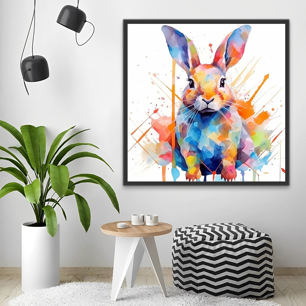 Colorful Rabbit Paint by Numbers