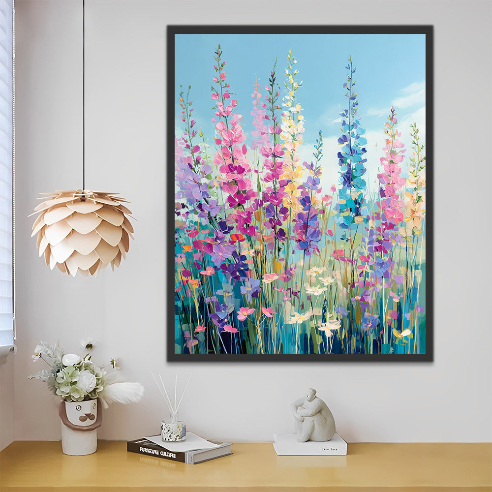 Colorful Wildflowers in Spring Paint by Numbers