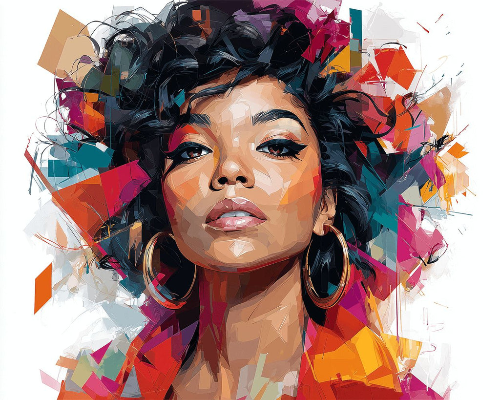 Confident African Woman Paint by Numbers
