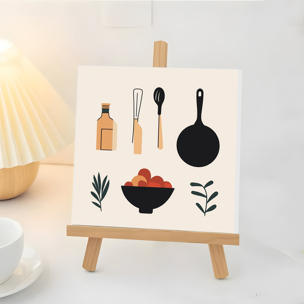 Cookware and Food Mini Paint by Numbers