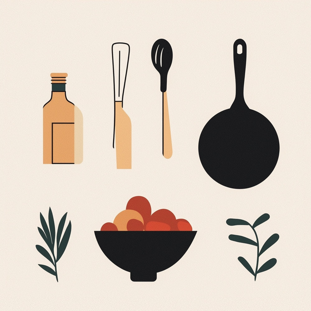 Cookware and Food Mini Paint by Numbers