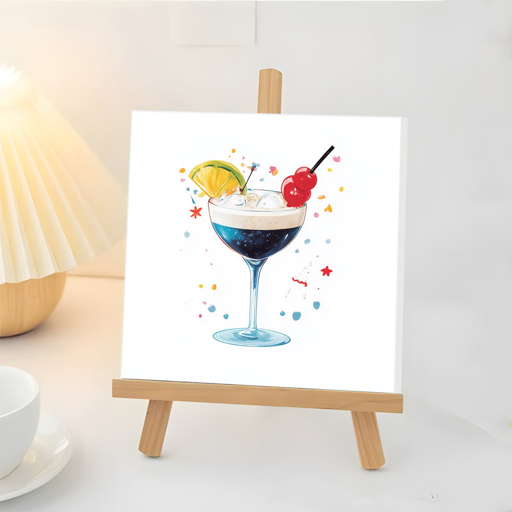 Cool and Delicious Drinks Mini Paint by Numbers