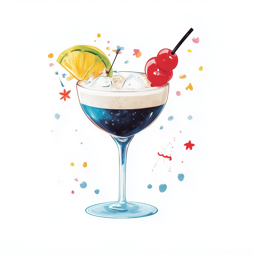 Cool and Delicious Drinks Mini Paint by Numbers