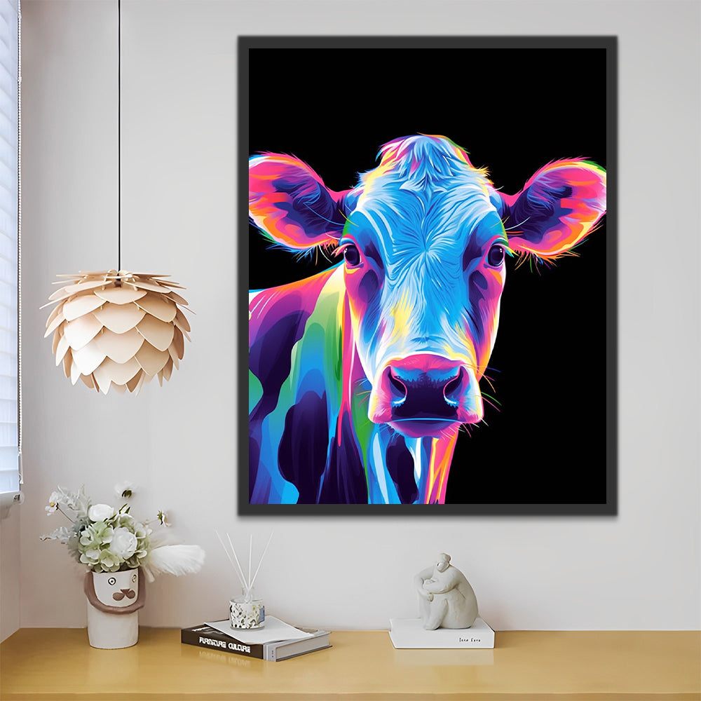 Cow Pop Art Paint by Numbers