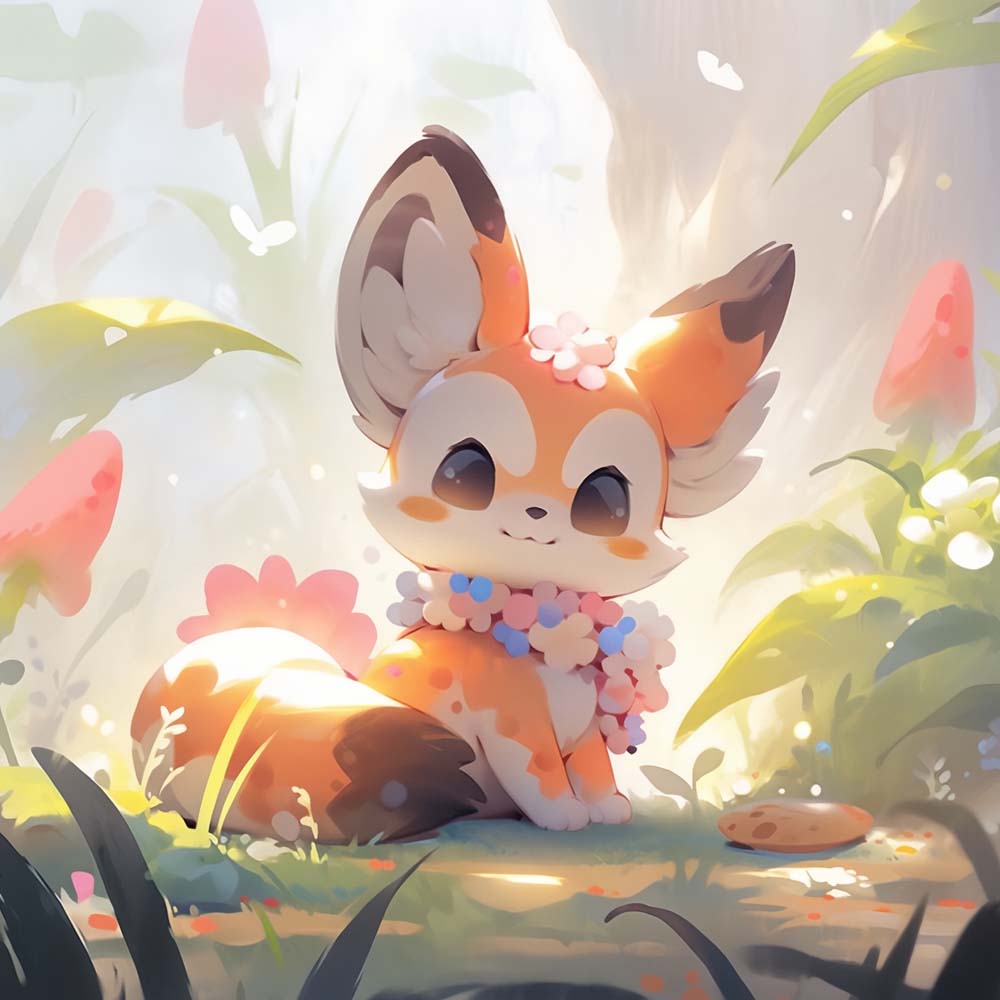 Cute Cartoon Fox Paint by Numbers for Kids