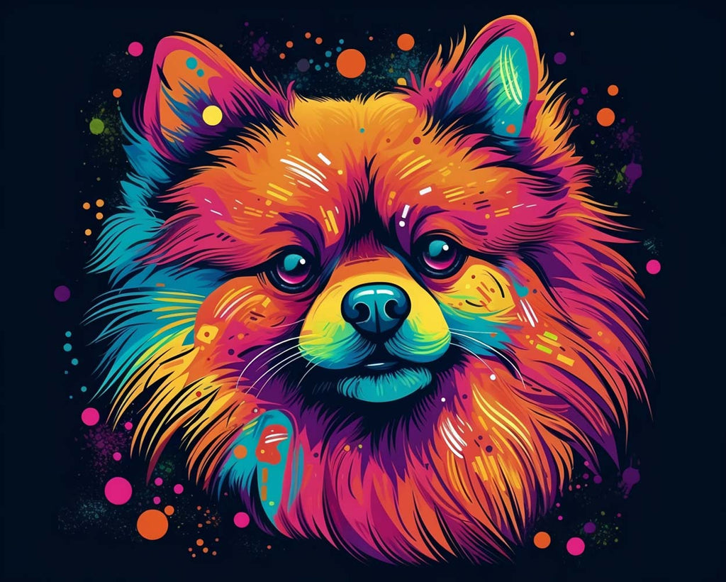 Cute Dog Paint by Numbers