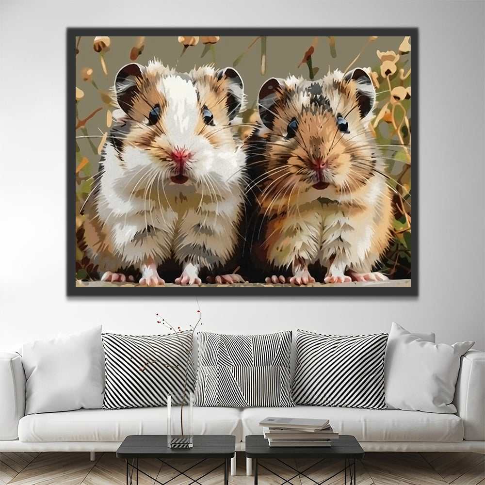 Cute Hamsters Paint by Numbers