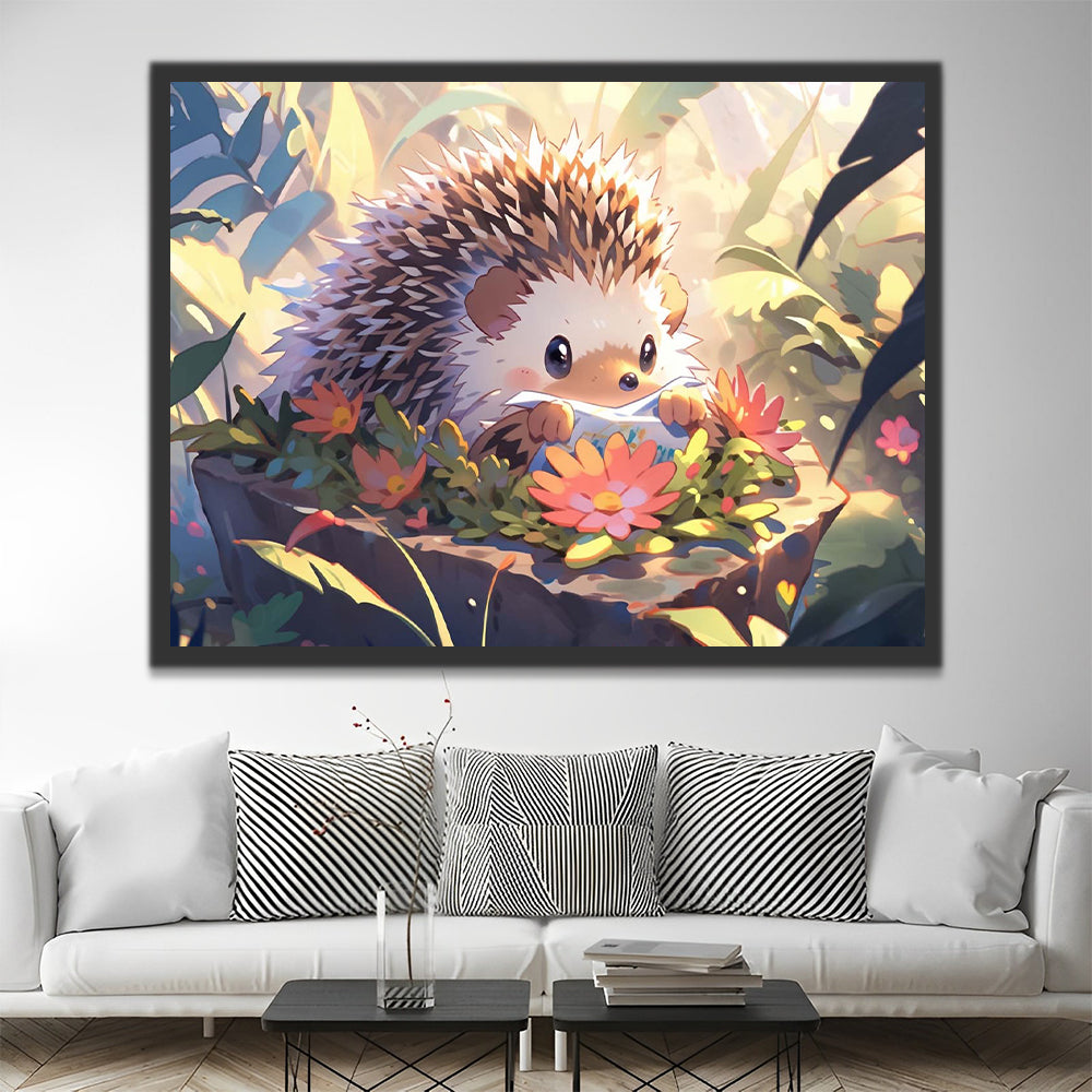 Cute Hedgehog Paint by Numbers