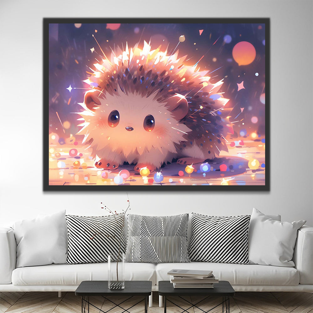 Cute Hedgehog Paint by Numbers