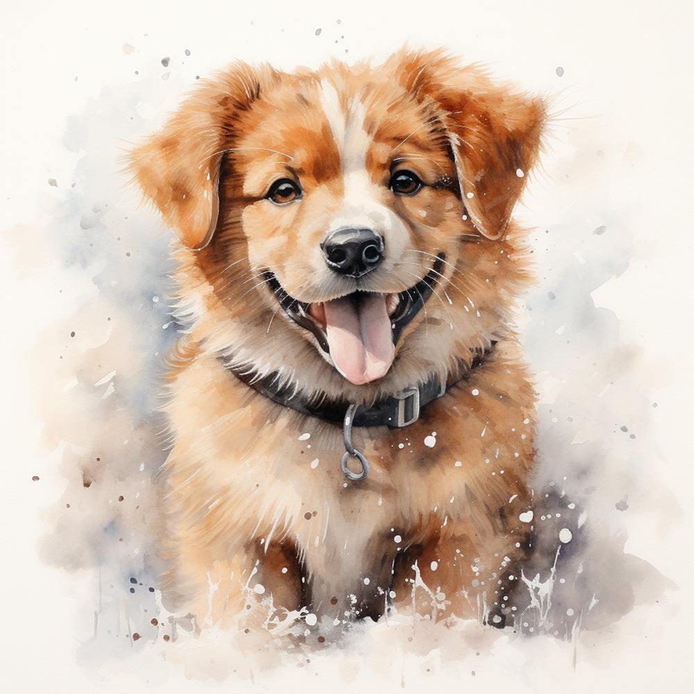 Cute Puppy Paint by Numbers