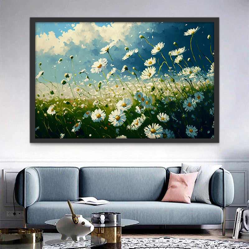 Daisies in the wind Paint by Numbers