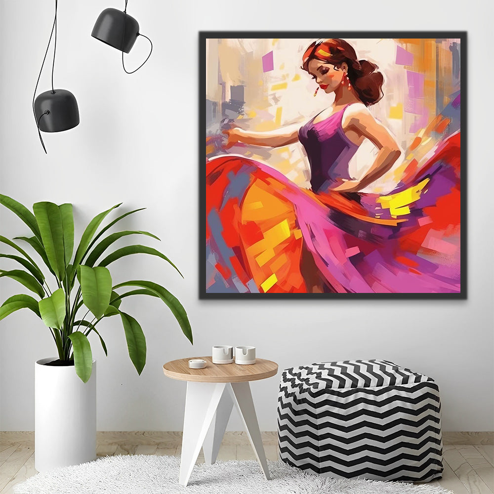 Dancing Woman Paint by Numbers