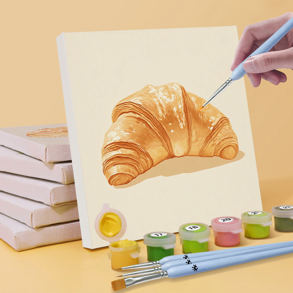 Delicious Bread 6 Pieces Mini Paint by Numbers