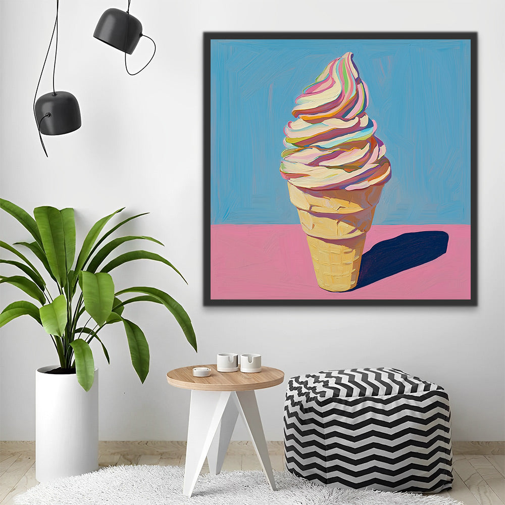 Delicious Cream Cone Paint by Numbers