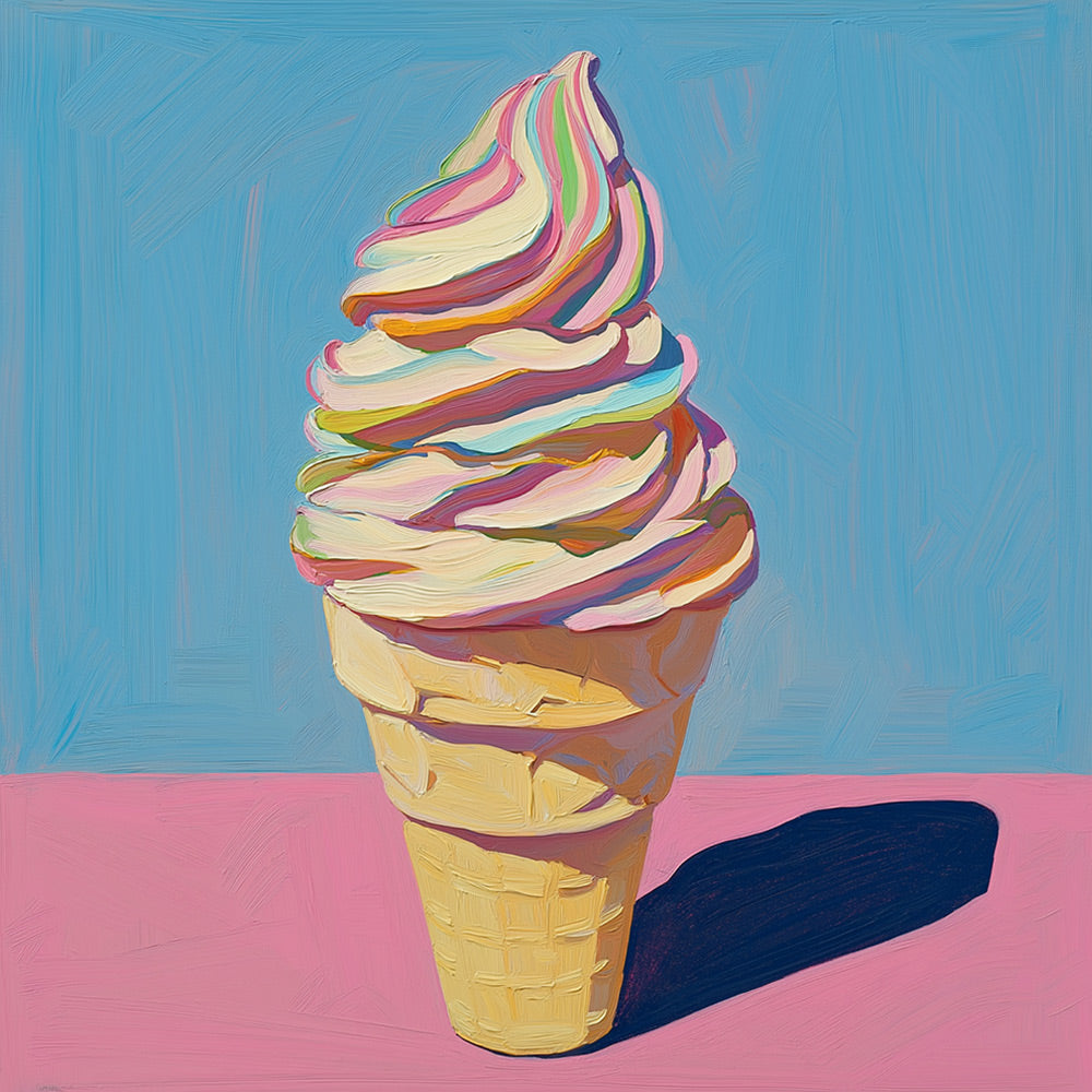 Delicious Cream Cone Paint by Numbers