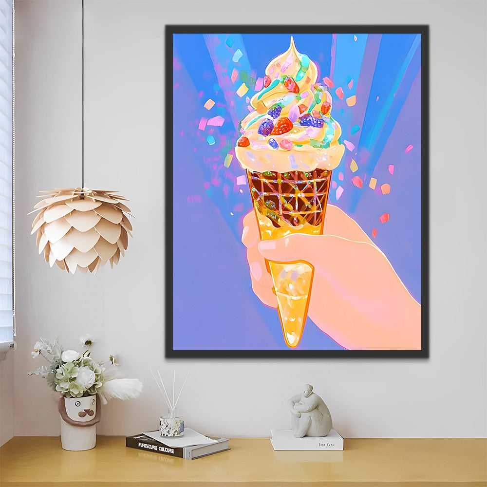 Delicious Creamy Ice Cream Paint by Numbers