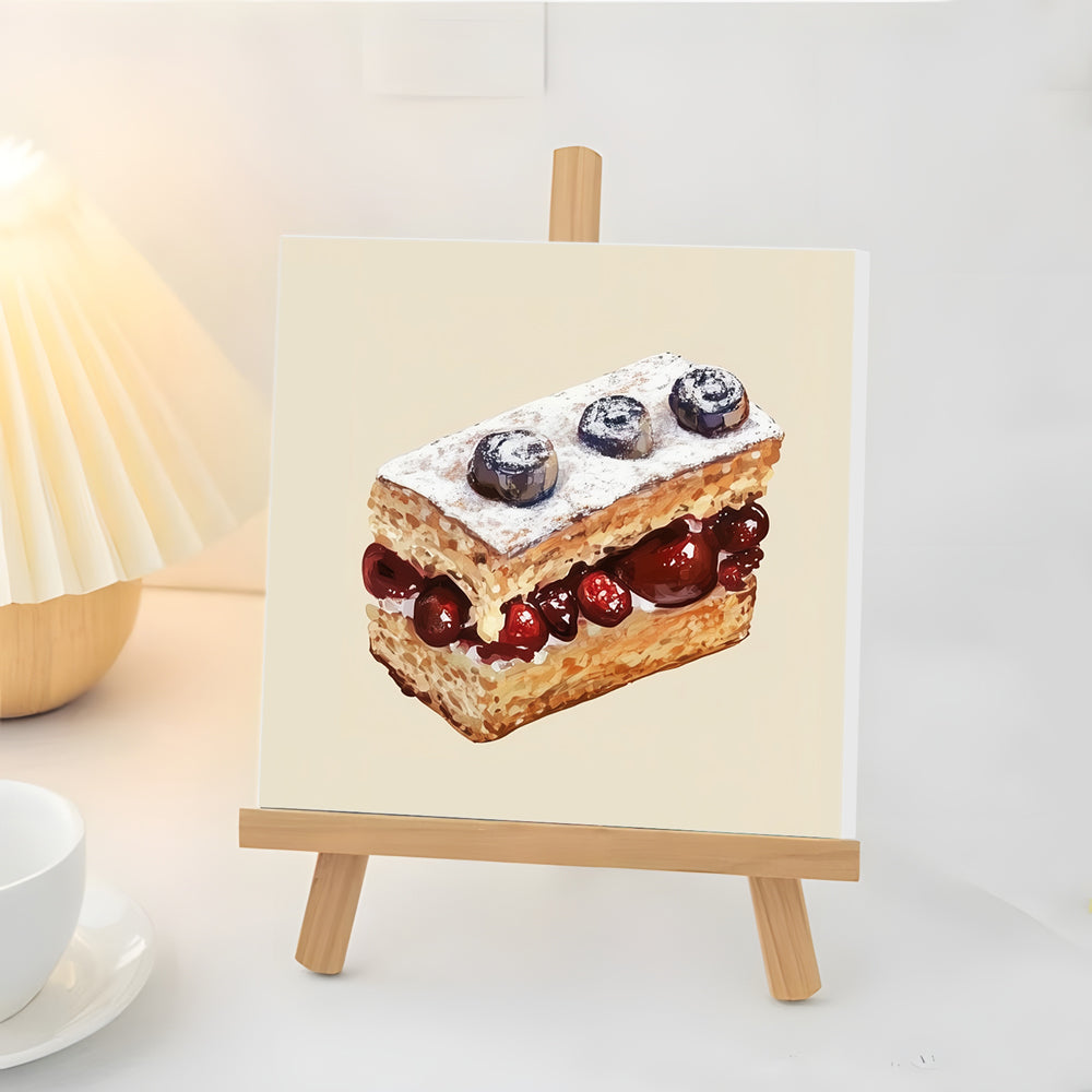 Delicious Napoleon Cake Mini Paint by Numbers