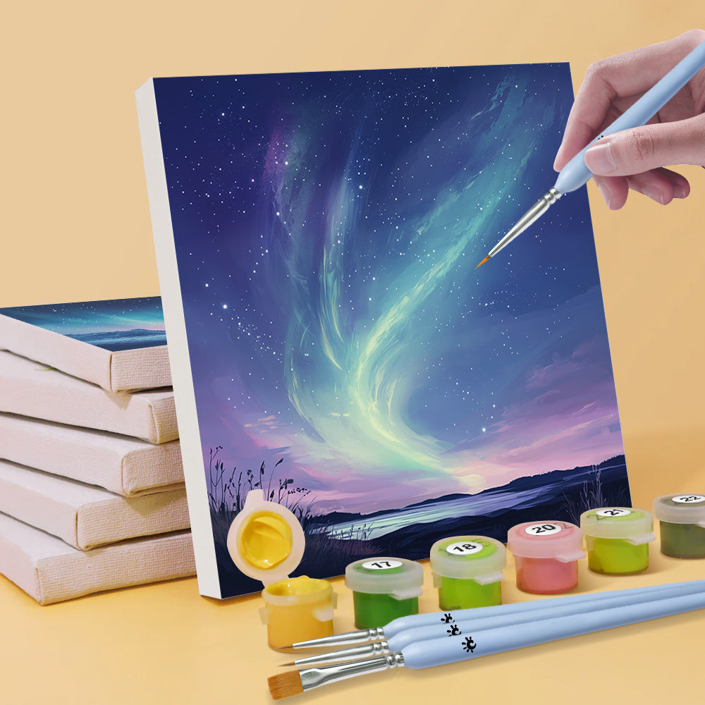 Dreamy Aurora 6 Pieces Mini Paint by Numbers