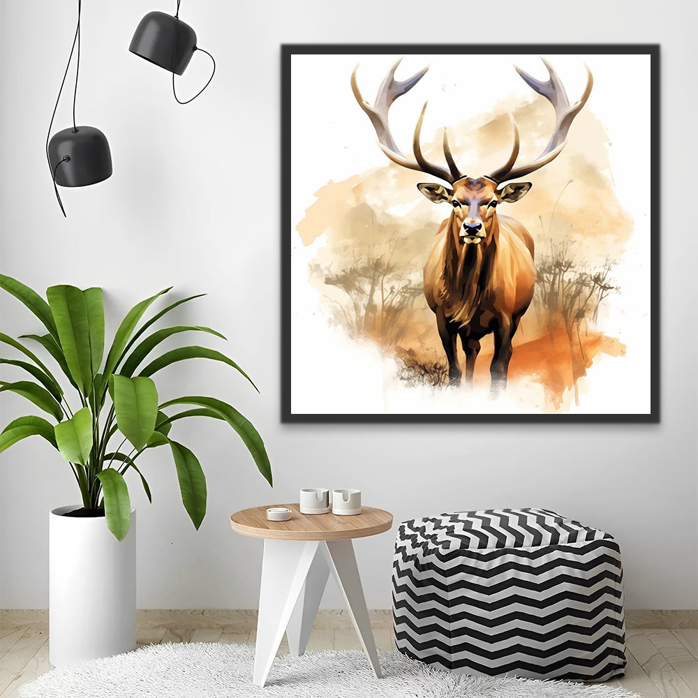 Elk Paint by Numbers