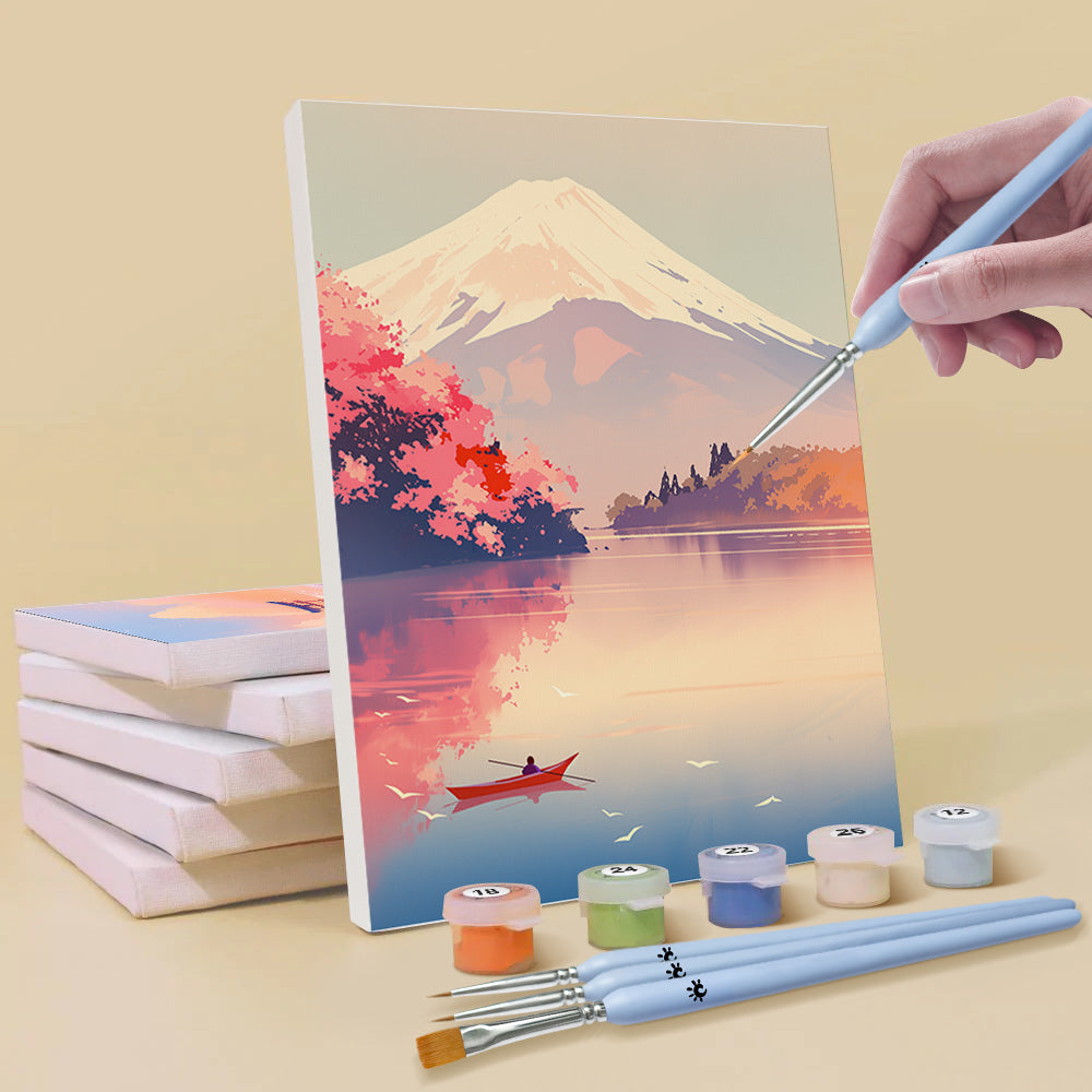 Famous Attractions 6 Pieces Mini Paint by Numbers