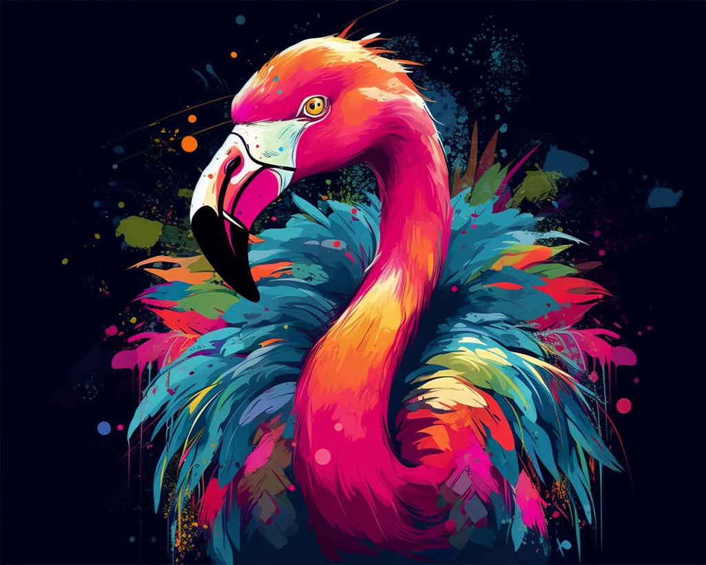 Flamingo Paint by Numbers