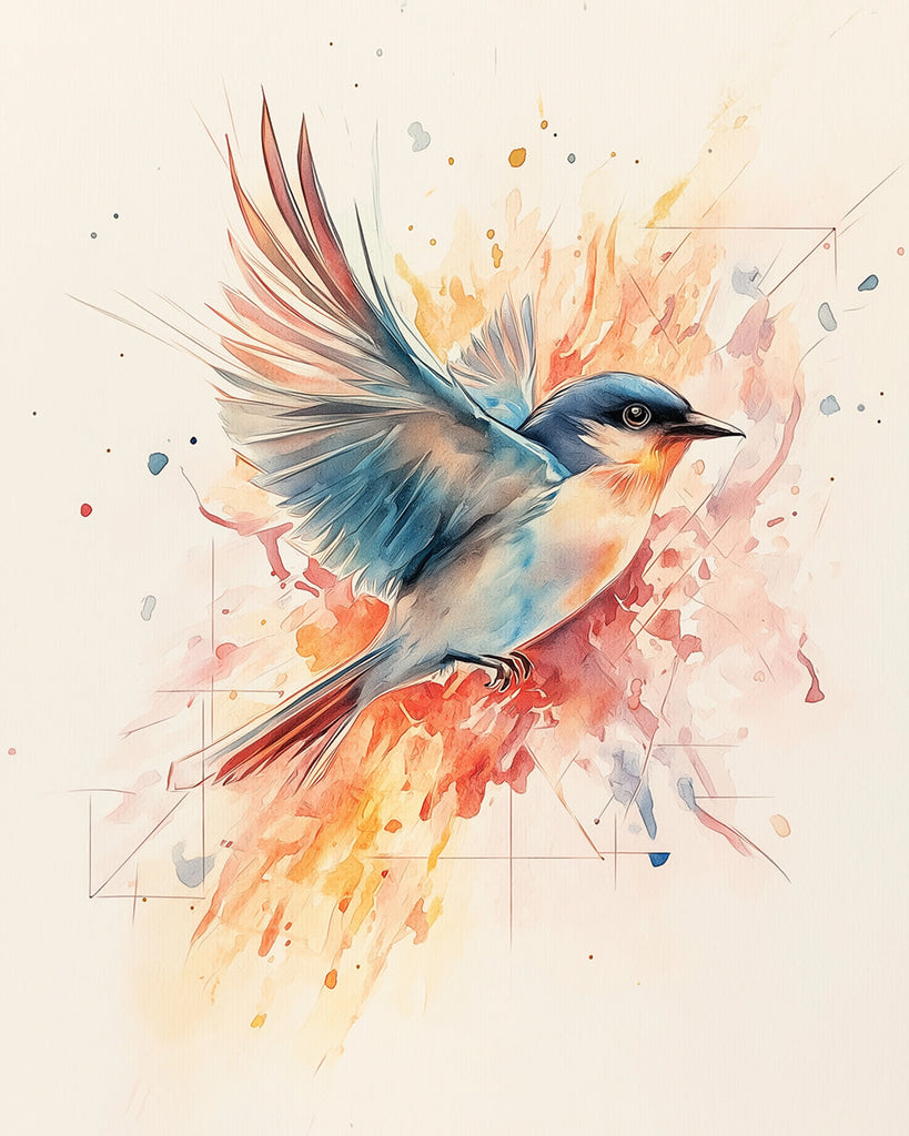 Flying Bird Paint by Numbers