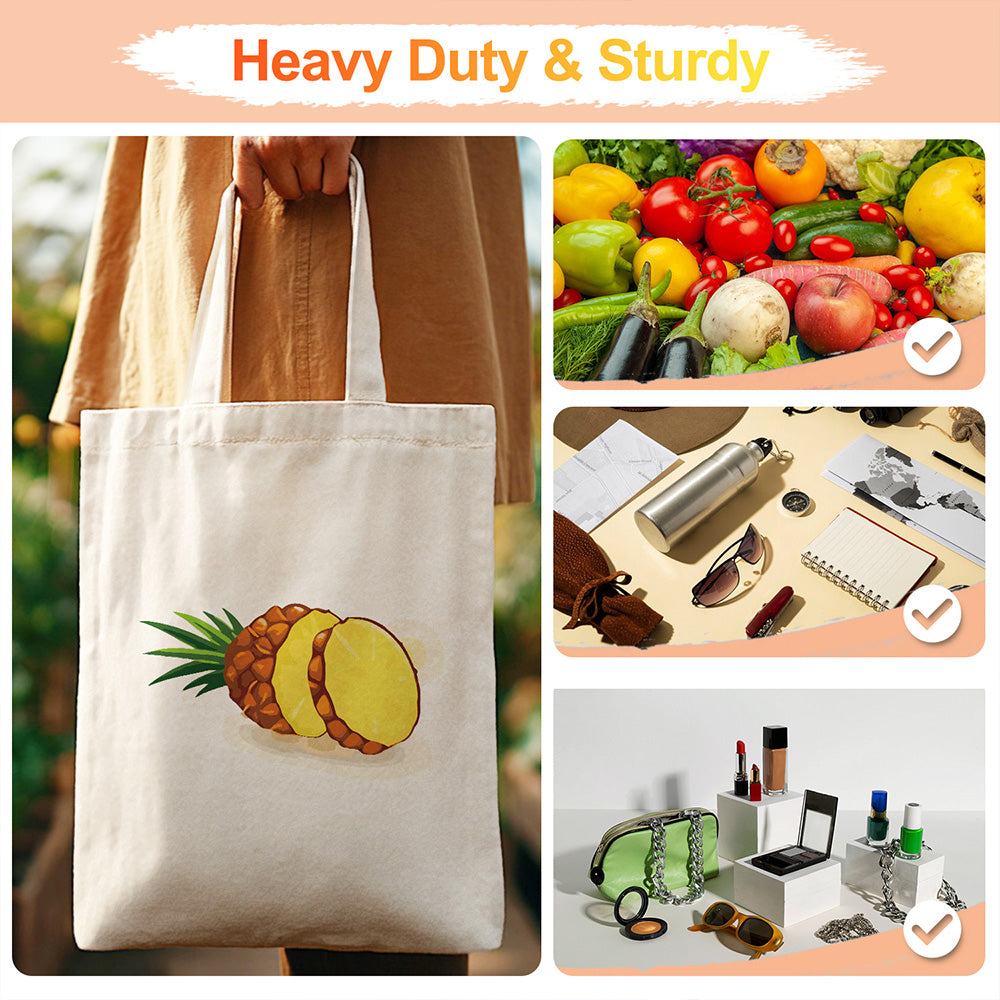 Fresh Pineapple Canvas Tote Bag Paint by Numbers