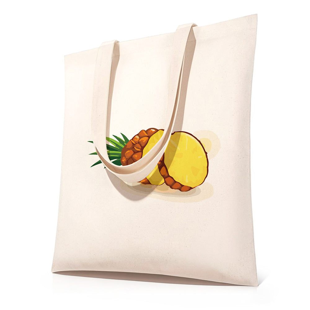 Fresh Pineapple Canvas Tote Bag Paint by Numbers