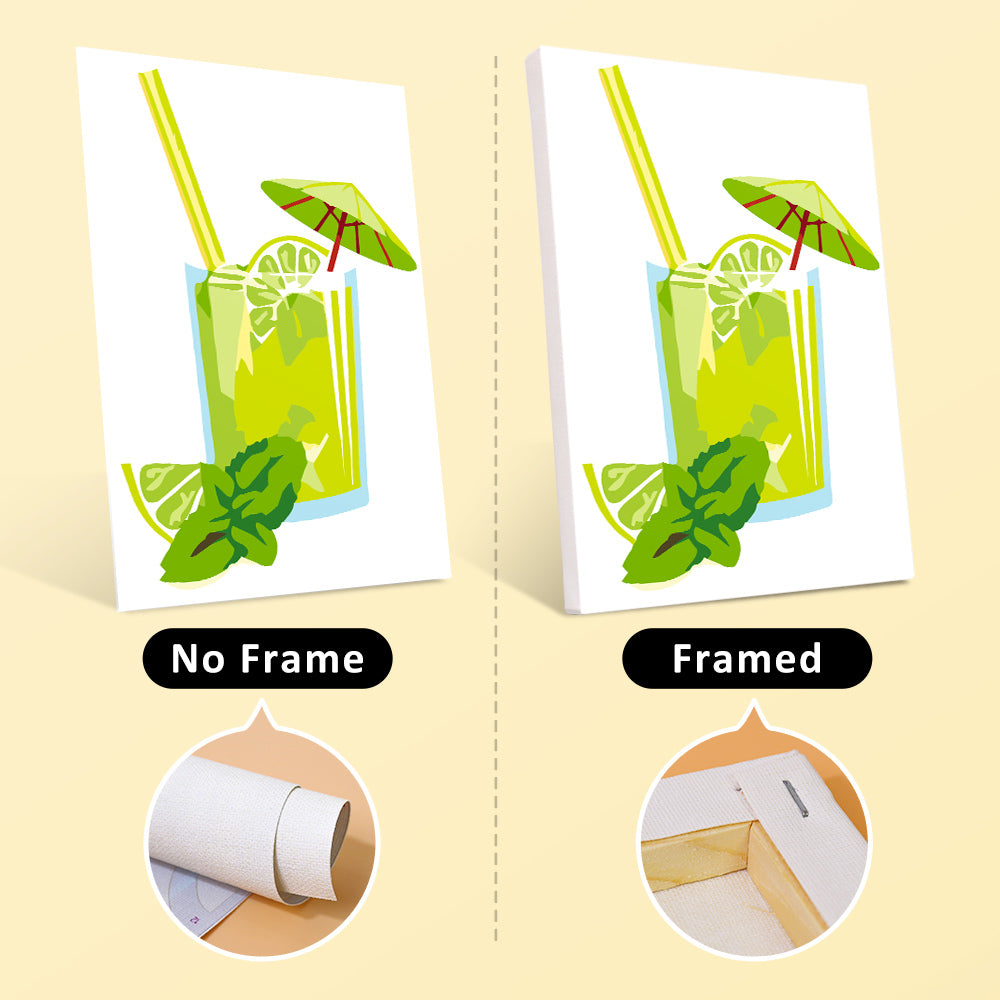 Freshly Squeezed Fruit Juice 6 Pieces Mini Paint by Numbers