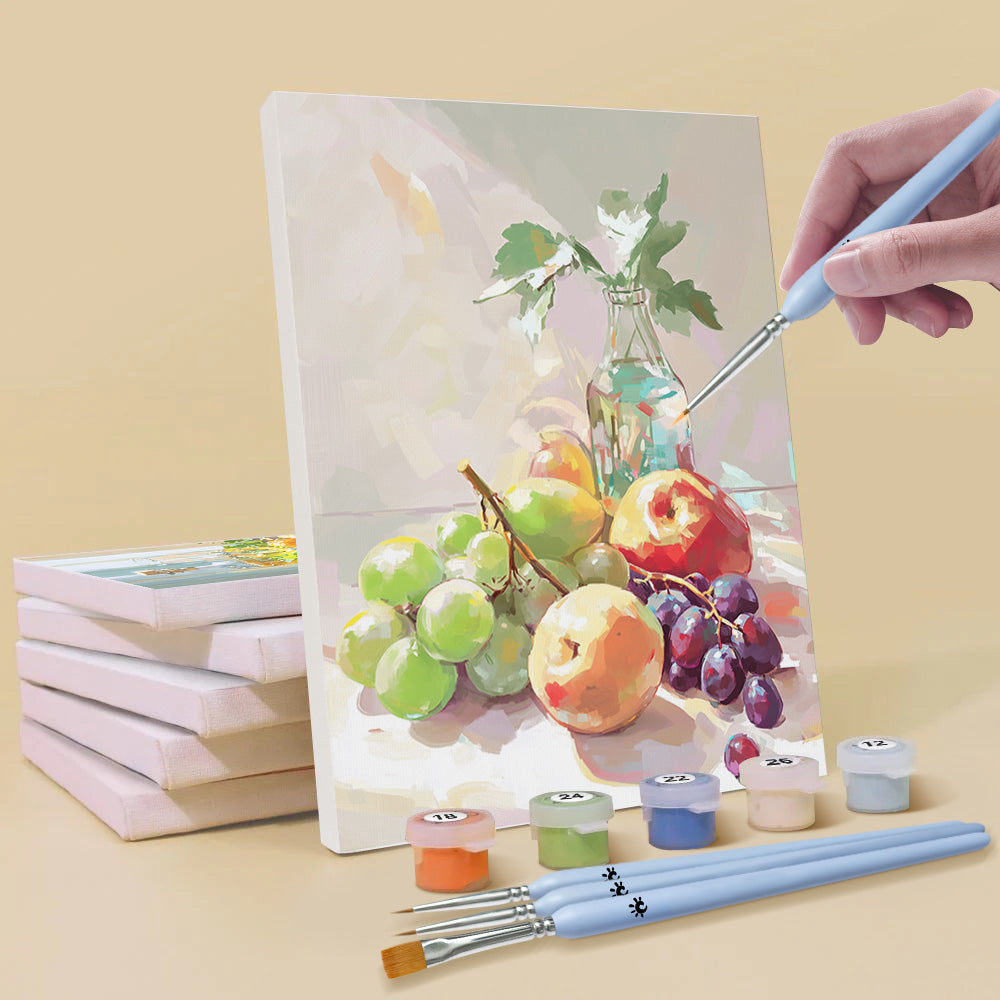 Fruit Still Life 6 Pieces Mini Paint by Numbers