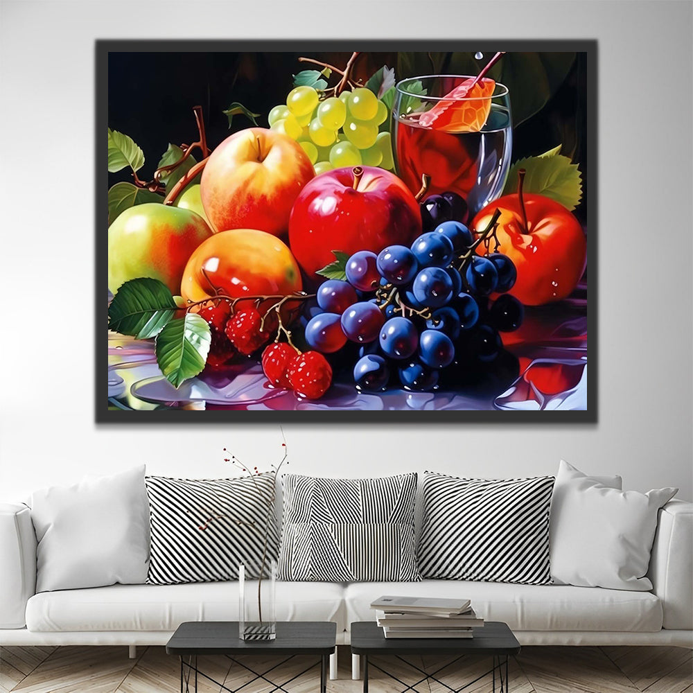 Fruits and Glass Paint by Numbers